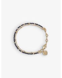 Astley Clarke - Biography Heart-charm Black Spinel 18ct Gold-vermeil Bracelet - Lyst