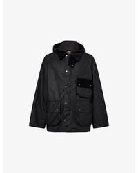Barbour - Modified Hooded Waxed-Cotton Jacket - Lyst