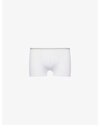 Zimmerli of Switzerland - Stripe-Waistband Cotton-Blend Jersey Trunks - Lyst