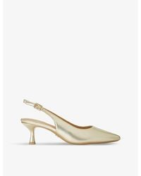 Carvela Kurt Geiger - Allegra Slingback Heeled Faux-Leather Pumps - Lyst