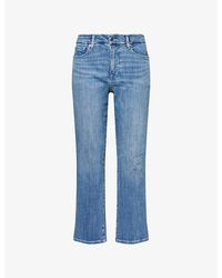 GOOD AMERICAN - Good Legs Straight-Leg Stretch-Denim Jeans - Lyst