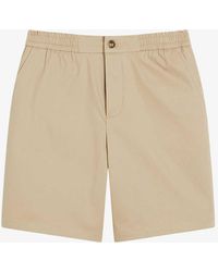 Ted Baker - Tural Elasticated-waist Cotton-twill Shorts - Lyst