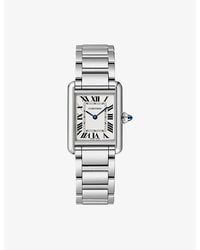 Cartier - Crwsta0107 Tank Must Small Stainless- Quartz Watch - Lyst