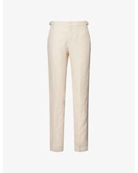 Orlebar Brown - Griffon Slim-Fit Straight-Leg Linen Shorts - Lyst