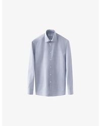 Eton - Business Fine Striped Slim-Fit Signature Cotton-Twill Shirt - Lyst