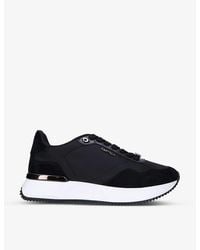 Carvela Kurt Geiger - Flare Chunky-soled Mesh And Suede Low-top Trainers - Lyst