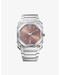 BVLGARI - Re00033 Octo Finissimo Stainless-steel Automatic Watch - Lyst