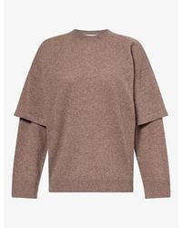 DARKPARK - Troy Double-Sleeve Cashmere And Wool Knit Jumper - Lyst