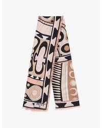 PUCCI - Printed Silk And Wool-Blend Scarf - Lyst