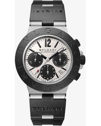 BVLGARI - Unisex Aluminium Titanium Automatic Watch - Lyst