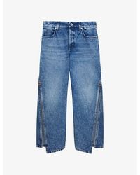 Loewe - X Paula's Ibiza Flared Cropped Denim Jeans - Lyst