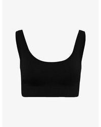 Hanro - Touch Feeling Padded Crop Stretch-Woven Top - Lyst