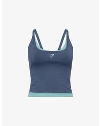 GYMSHARK - Interval Seamless Midi Jersey Tank Top - Lyst