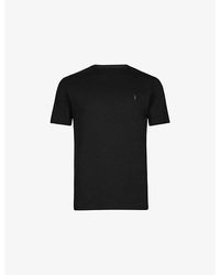 AllSaints - Tonic Crewneck Cotton-Jersey T-Shirt - Lyst