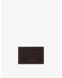 Whistles - Brand-Debossed Suede Card Holder - Lyst