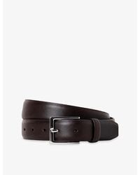 Hackett - Feather-Edge Leather Belt - Lyst