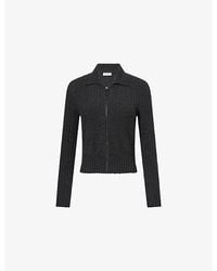 Victoria Beckham - Full-Zip Fitted Wool And Cashmere Blend Cardigan - Lyst