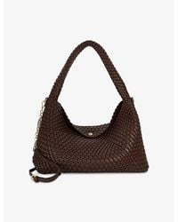 Dune - Deliberate Large Woven Faux-Leather Shoulder Bag - Lyst