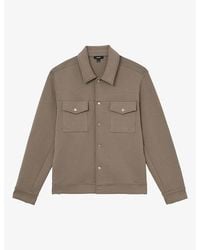 Reiss - Thom Twin-Pocket Stretch Cotton-Blend Overshirt - Lyst