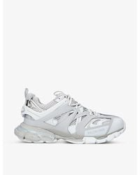 Balenciaga - Panelled Mesh And Nylon Low-top Trainers - Lyst