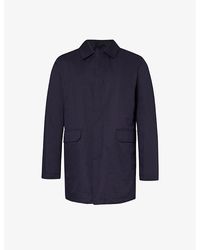 Corneliani - Spread-collar Side-pocket Woven Coat - Lyst