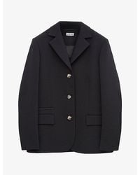 Loewe - Single-Breasted Wool-Blend Blazer - Lyst