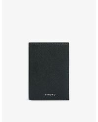 Sandro - Logo-Embossed Faux-Leather Card Holder - Lyst