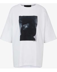 BOSS - X Naomi Campbell Graphic-print Relaxed-fit Cotton-jersey T-shirt - Lyst