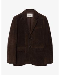 Zadig & Voltaire - Vanille Single-Breasted Suede Blazer - Lyst