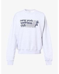 Sporty & Rich - Wellness Club Crewneck Jersey Jumper - Lyst