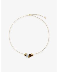 Monica Vinader - Antica 18Ct Vermeil And Multi Gemstone Chain Necklace - Lyst