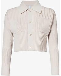CFCL - Fluted Recycled-polyester Knitted Cardigan - Lyst