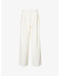 Frankie Shop - Ripley Pleated Stretch-Woven Trousers - Lyst