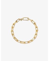 Monica Vinader - Alta Mini 18Ct Vermeil Chain Bracelet - Lyst