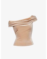 Reformation - Cello Sleeveless Stretch-woven Top - Lyst