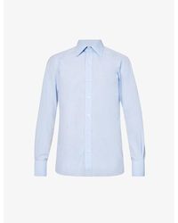 Tom Ford - Spread-collar Regular-fit Cotton-poplin Shirt - Lyst