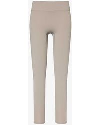 Lounge Underwear - High-rise Fitted Stretch-woven leggings - Lyst