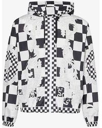 Versace - Medusa Check-print Relaxed-fit Woven Jacket - Lyst