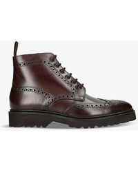 Loake - Pegasus Leather Brogue Boots - Lyst