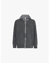 Sacai - Garment Dye Cotton-Jersey Hoodie - Lyst