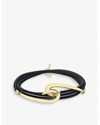 Shaun Leane - Hook Gold-plated Vermeil Silver And Leather Bracelet - Lyst