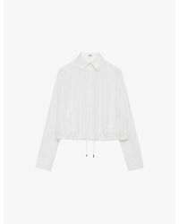 Loewe - Balloon Drawstring-Hem Silk Shirt - Lyst