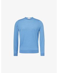 John Smedley - Lundy Crewneck Merino-Wool Jumper - Lyst