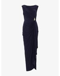 Phase Eight - Donna V-Neck Stretch-Woven Maxi Dress - Lyst