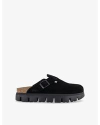 Birkenstock - Boston Chunky Suede Clogs - Lyst