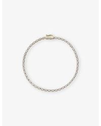 Monica Vinader - Rectangular 14Ct- And Lab-Grown Diamond Tennis Bracelet - Lyst