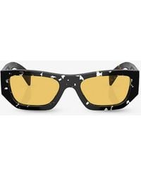 Prada - Pr A01s Pillow-frame Acetate Sunglasses - Lyst