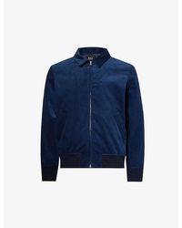 A.P.C. - Brand-embroidered Cotton-corduroy Jacket - Lyst