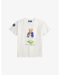 Polo Ralph Lauren - X Wimbledon Bear-Print Cotton T-Shirt - Lyst