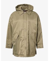 Weekend by Maxmara - Detachable-Hood Flap-Pocket Shell Jacket - Lyst